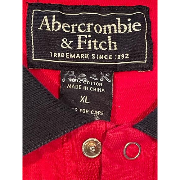 Abercrombie & Fitch Vintage Muscle Fit Logo Polo Shirt size XL - Picture 4 of 9